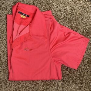 Greg Norman Play Dry Bright Pink Golf Shirt